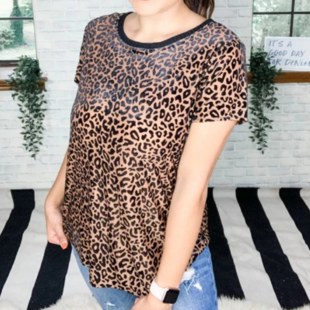 Women's Top MOCHA BURNOUT